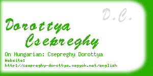 dorottya csepreghy business card